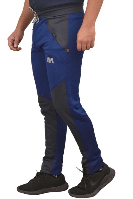 Pack of 9Pcs Wholesale Catalogue Men's Solid Trackpants RDE-39 ,Color-Royal Blue